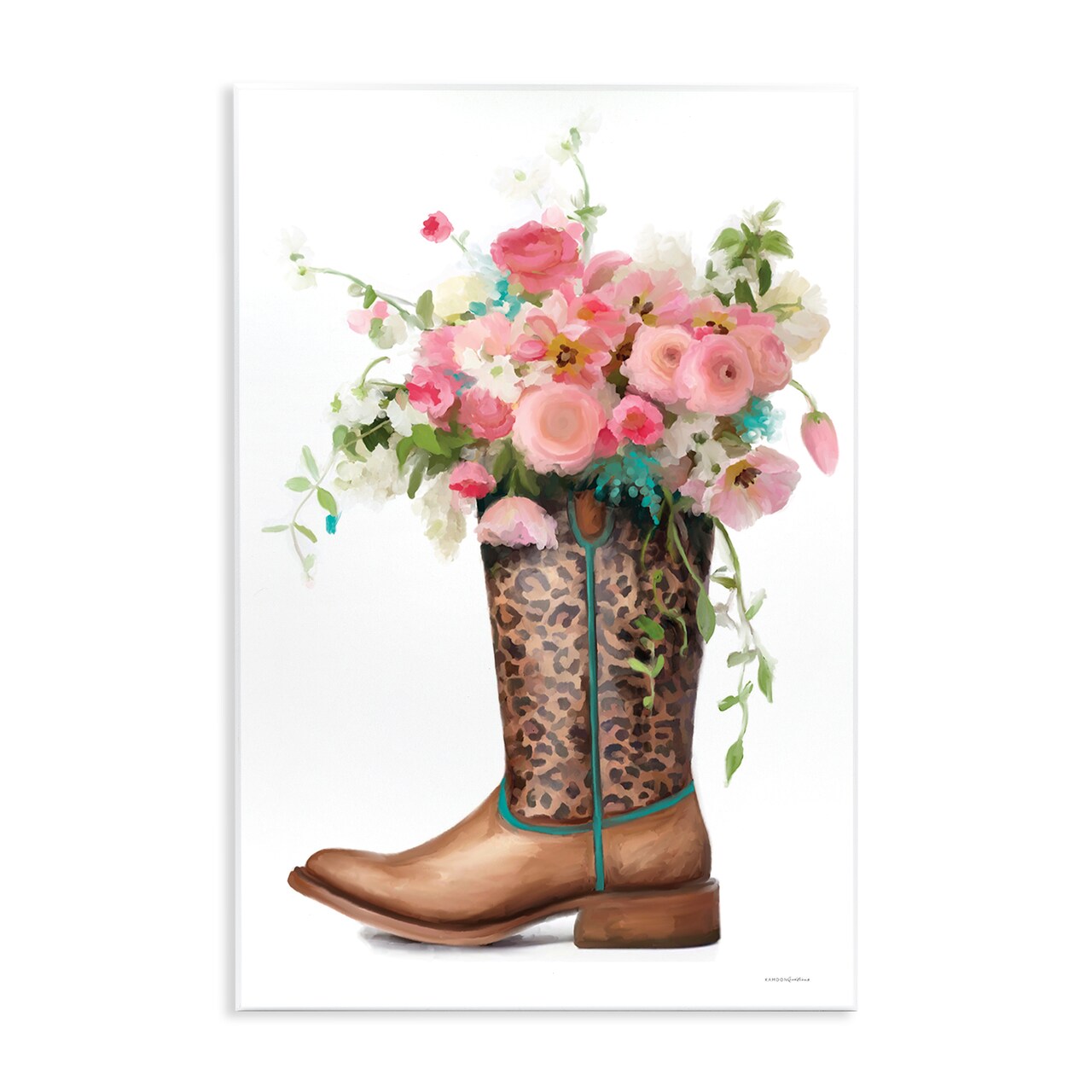 Stupell Industries Western Cowgirl Bouquet Wall Plaque By Kamdon Kreations
